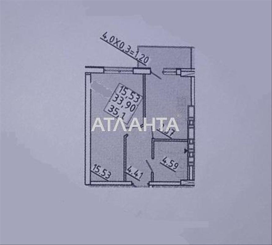 1-room apartment apartment by the address st. Lyustdorfskaya dor Chernomorskaya dor (area 35,1 m²) - Atlanta.ua - photo 3