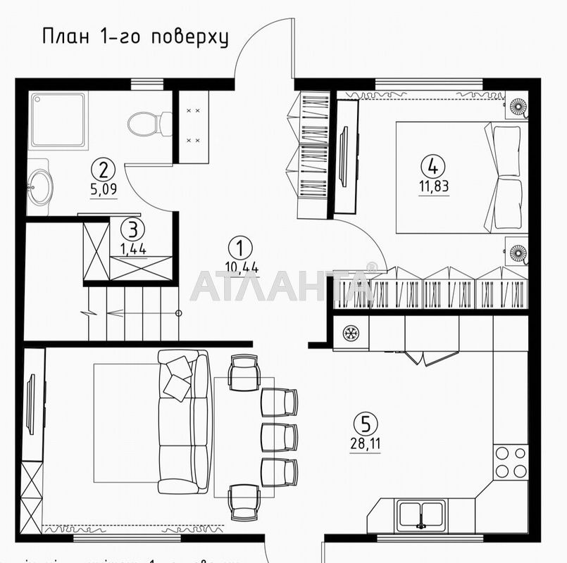 House by the address st. Beregovaya (area 125 m²) - Atlanta.ua - photo 13