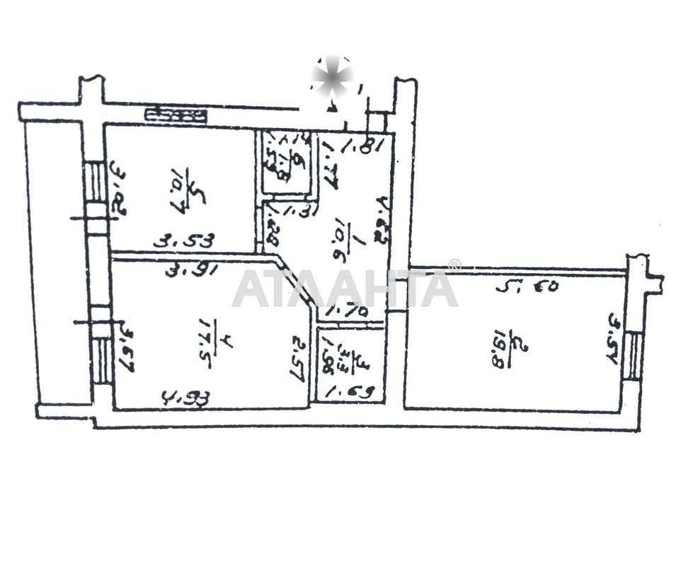 2-rooms apartment apartment by the address st. Parkovaya (area 68 m²) - Atlanta.ua - photo 12