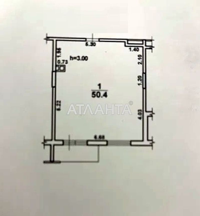 1-комнатная квартира по адресу Маячный пер. (площадь 51 м²) - Atlanta.ua - фото 3