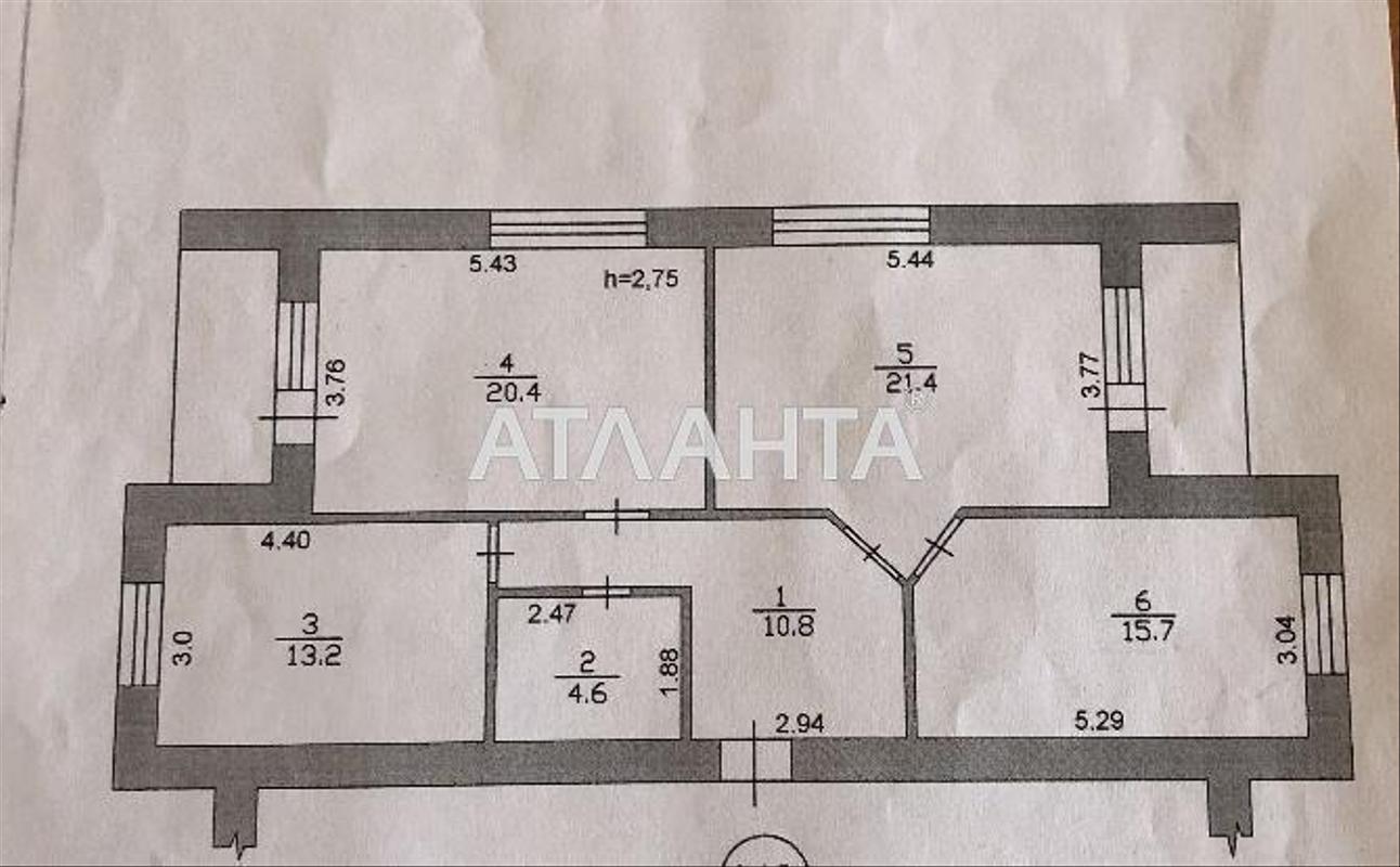 3-комнатная квартира по адресу ул. Парусная (площадь 90,7 м²) - Atlanta.ua - фото 2