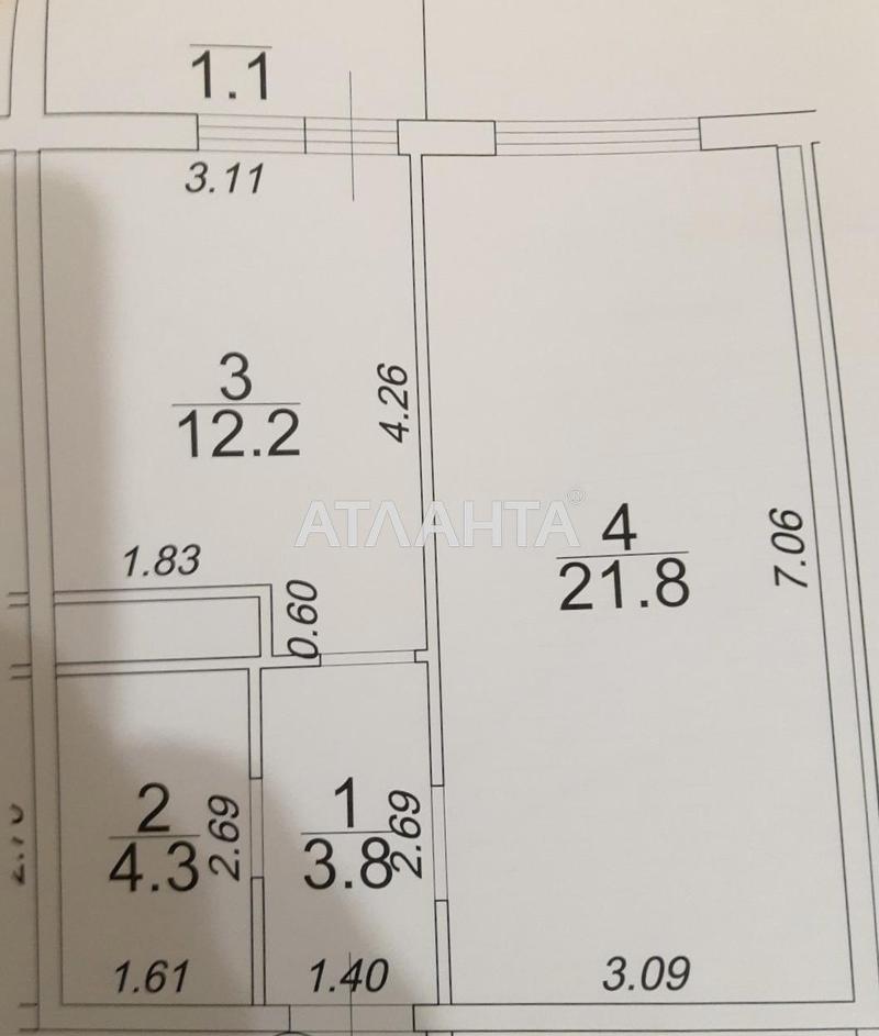 1-кімнатна квартира за адресою вул. Генуезька (площа 43,2 м²) - Atlanta.ua - фото 18