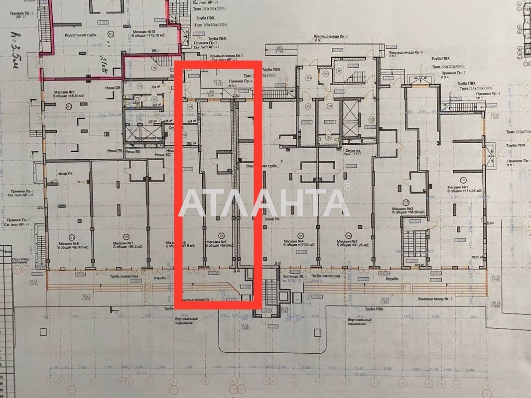 Коммерческая недвижимость по адресу ул. Грушевского Михаила (площадь 70 м²) - Atlanta.ua - фото 2