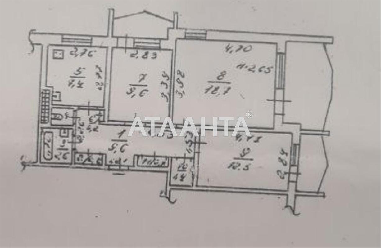 3-rooms apartment apartment by the address st. Krymskaya (area 71,4 m²) - Atlanta.ua - photo 3