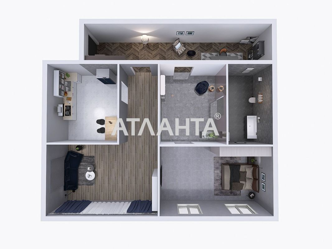 2-комнатная квартира по адресу ул. Средняя (площадь 70,4 м²) - Atlanta.ua - фото 10