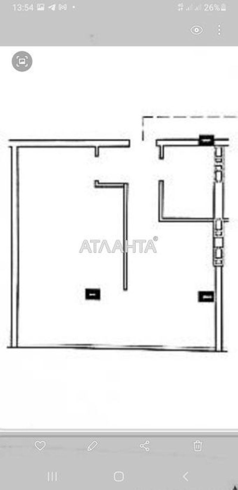 1-комнатная квартира по адресу ул. Львовская (площадь 38 м²) - Atlanta.ua - фото 2