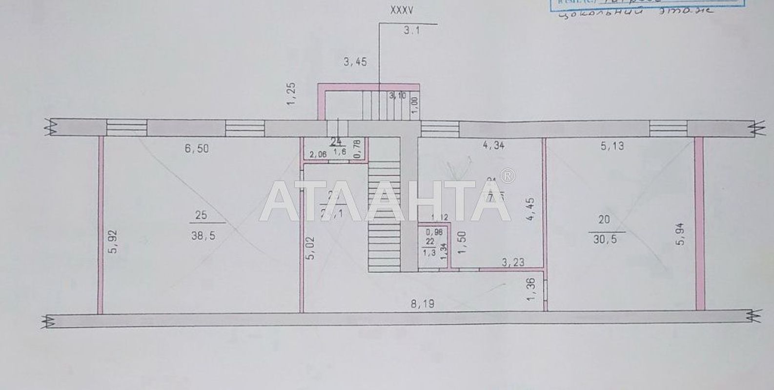 2-rooms apartment apartment by the address st. 40 let pobedy (area 116,7 m²) - Atlanta.ua - photo 9