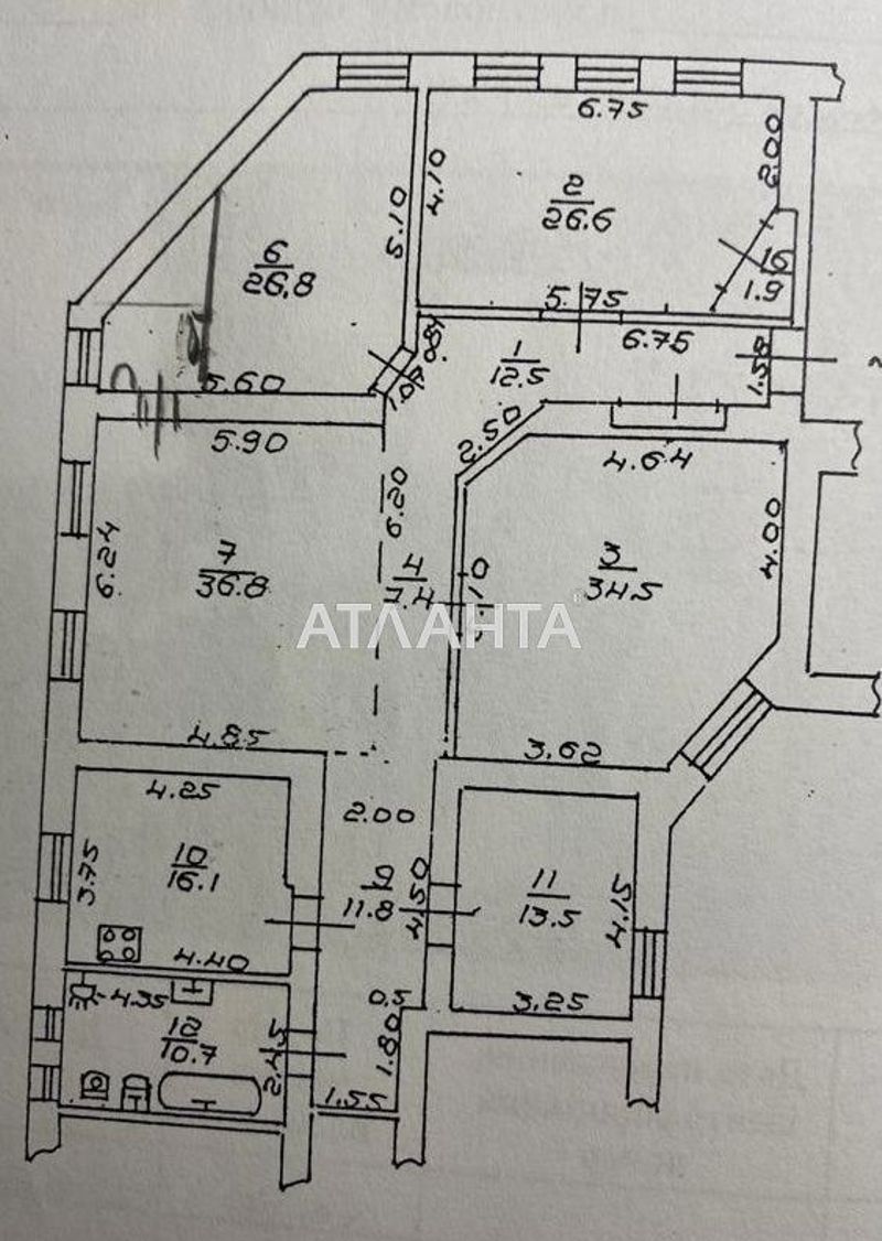 Многокомнатная квартира по адресу Екатерининская пл. (площадь 200 м²) - Atlanta.ua - фото 21