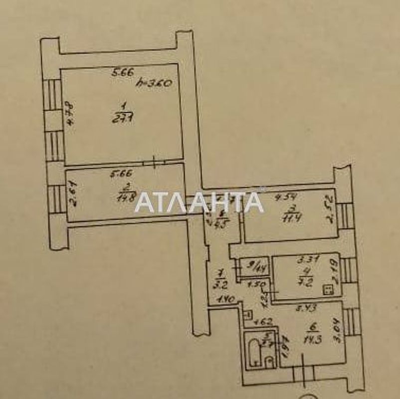 3-rooms apartment apartment by the address st. Artilleriyskaya (area 86,6 m²) - Atlanta.ua - photo 15