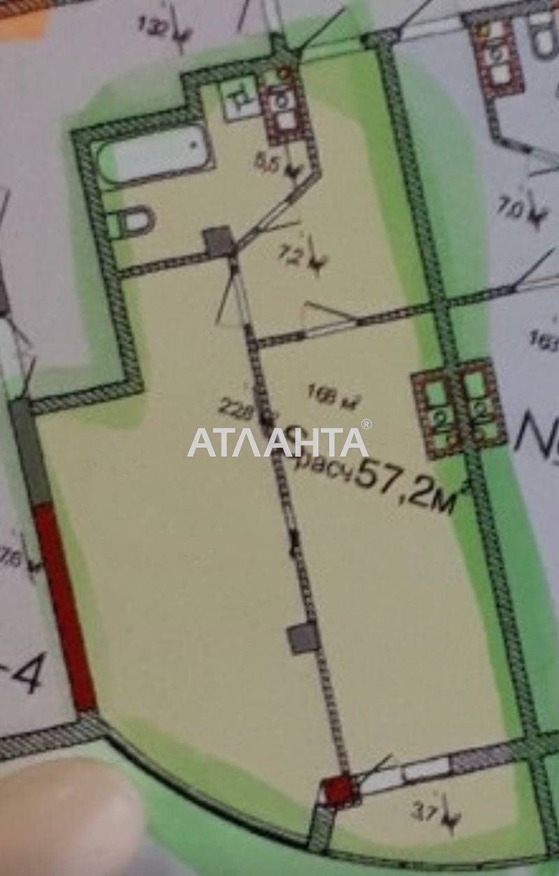 1-room apartment apartment by the address st. Fontanskaya dor Perekopskoy Divizii (area 57 m²) - Atlanta.ua - photo 6