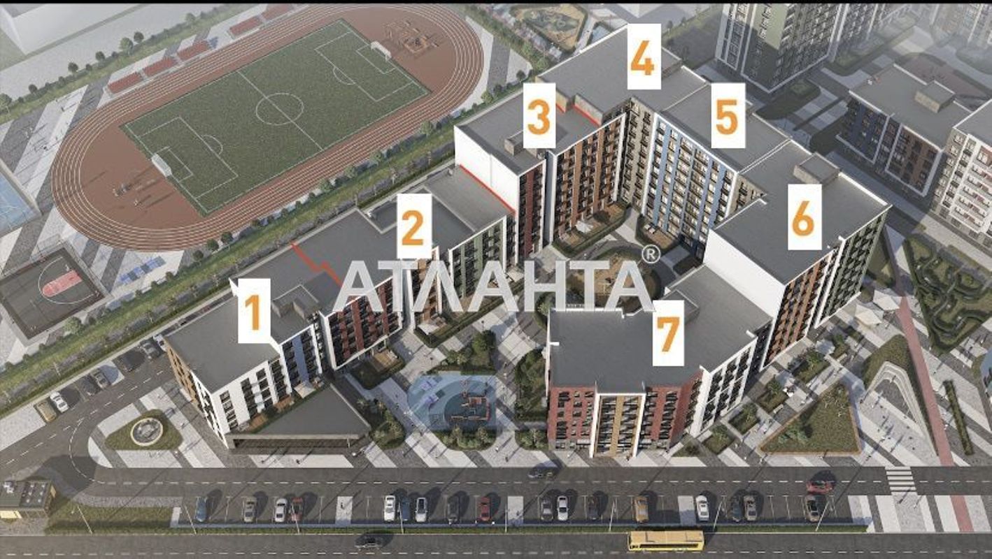 1-кімнатна квартира за адресою вул. Бочарова ген. (площа 39,7 м²) - Atlanta.ua - фото 4