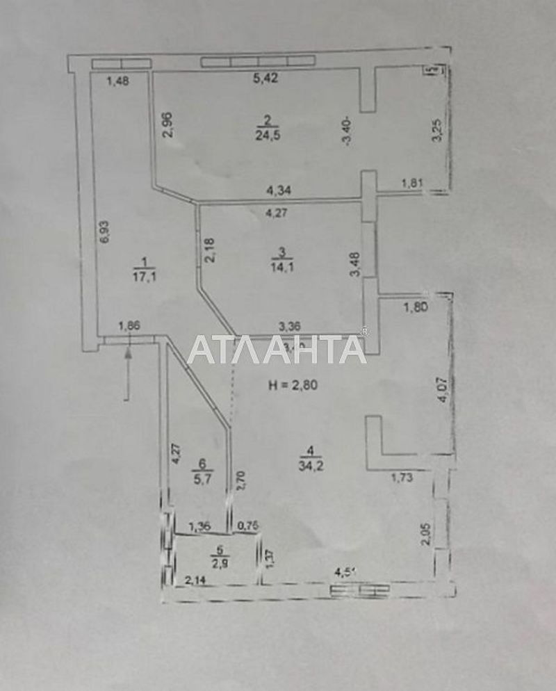 2-кімнатна квартира за адресою вул. Незалежності (площа 98,5 м²) - Atlanta.ua - фото 22