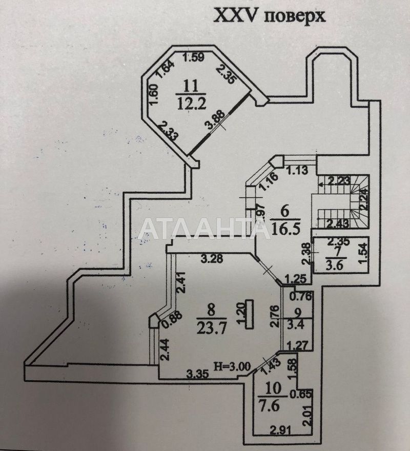 3-комнатная квартира по адресу ул. Среднефонтанская (площадь 182,4 м²) - Atlanta.ua - фото 19