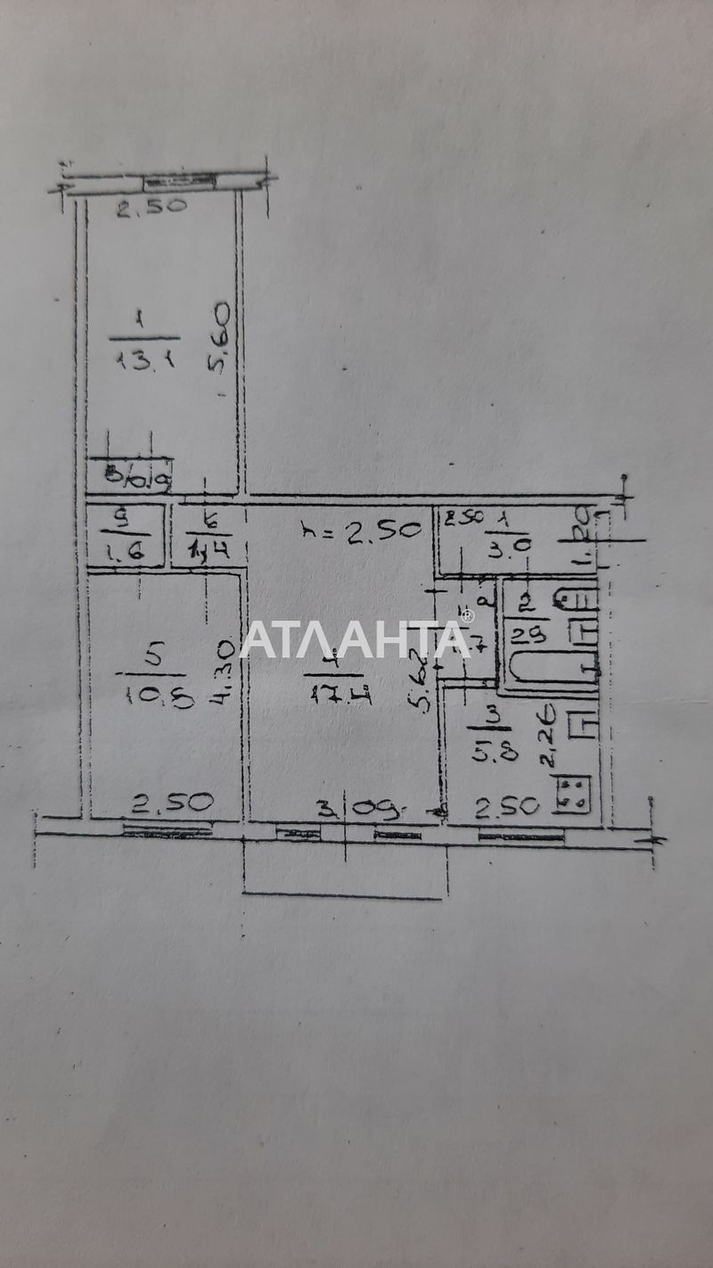 3-комнатная квартира по адресу Адмиральский пр. (площадь 59,5 м²) - Atlanta.ua - фото 7