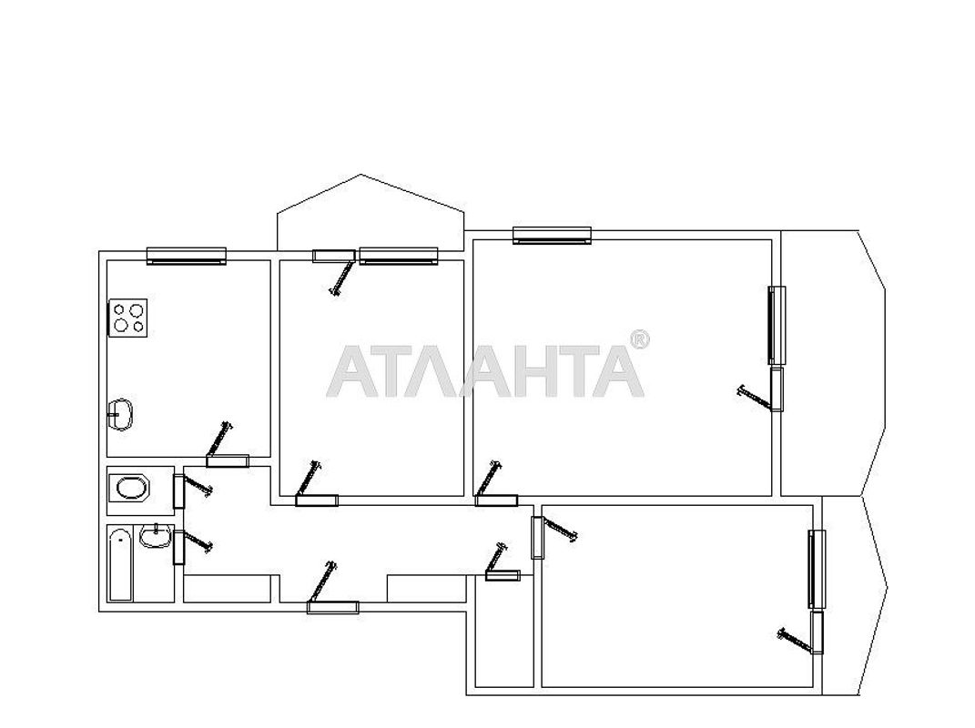 3-комнатная квартира по адресу Днепропетр. Дор. (площадь 70 м²) - Atlanta.ua - фото 14