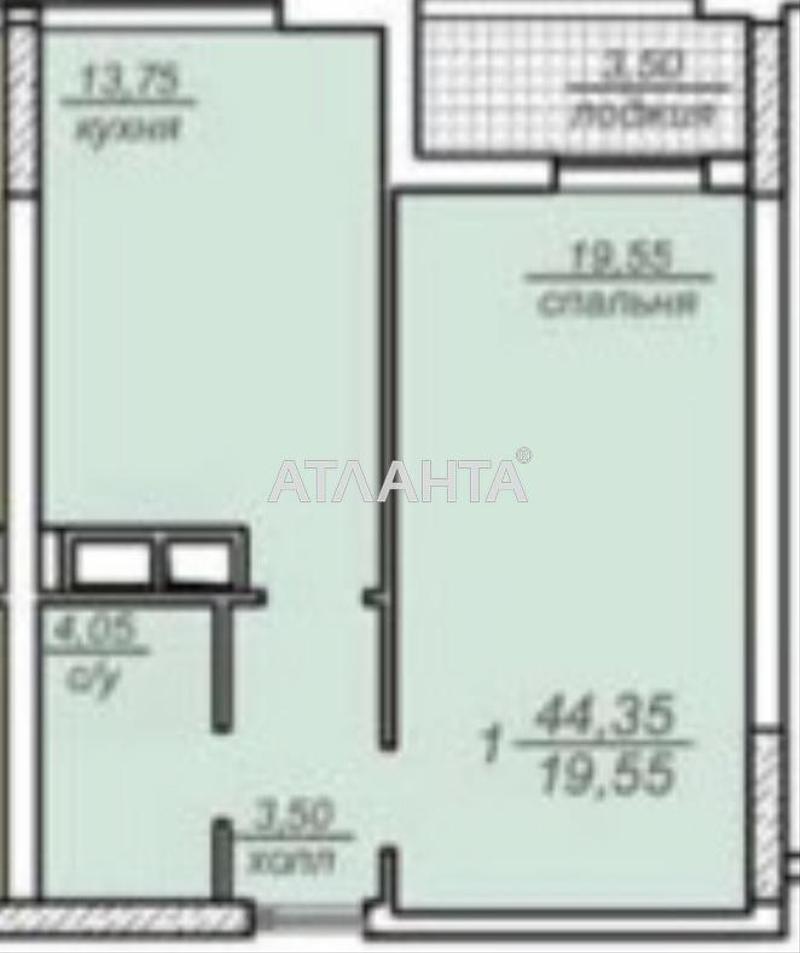 1-room apartment apartment by the address st. Frantsuzskiy bul Proletarskiy bul (area 44,4 m²) - Atlanta.ua - photo 3