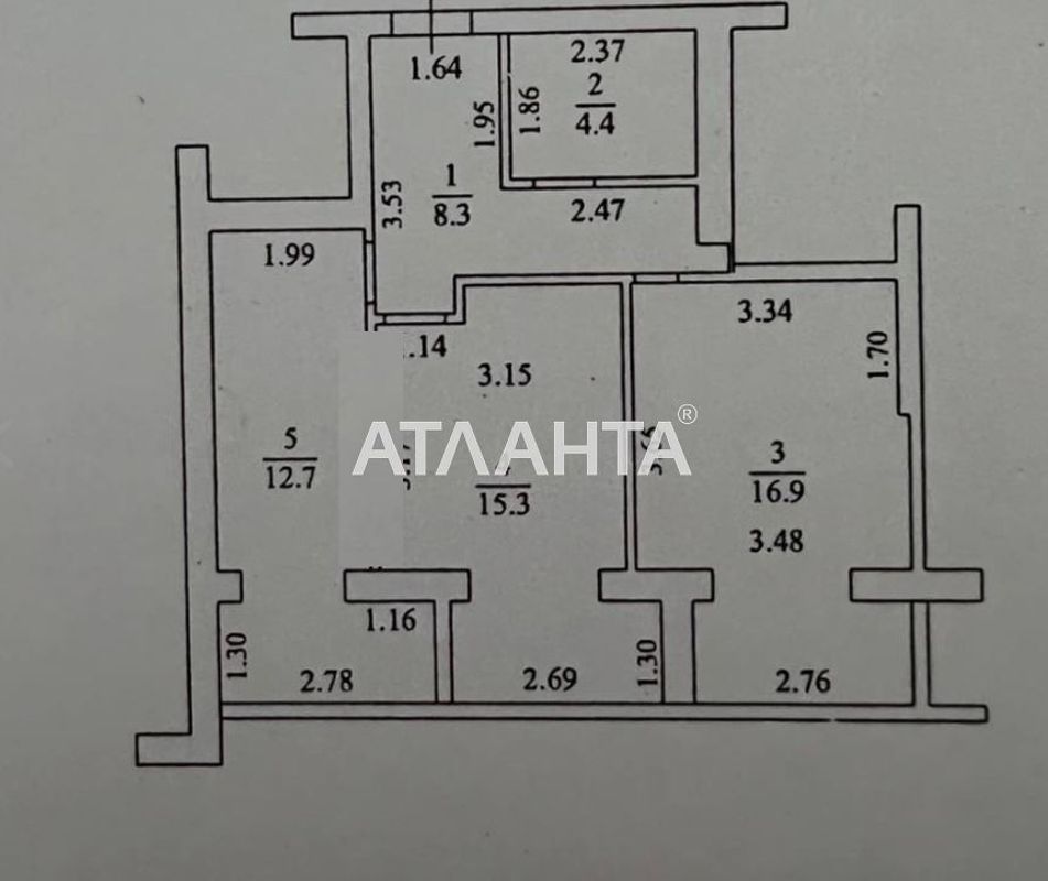 1-room apartment apartment by the address st. Grushevskogo Mikhaila Bratev Achkanovykh (area 57,7 m²) - Atlanta.ua - photo 4