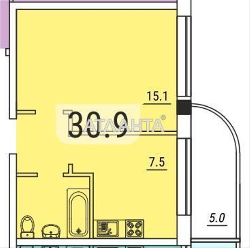 1-room apartment apartment by the address st. Lvovskaya (area 31 m²) - Atlanta.ua - photo 7