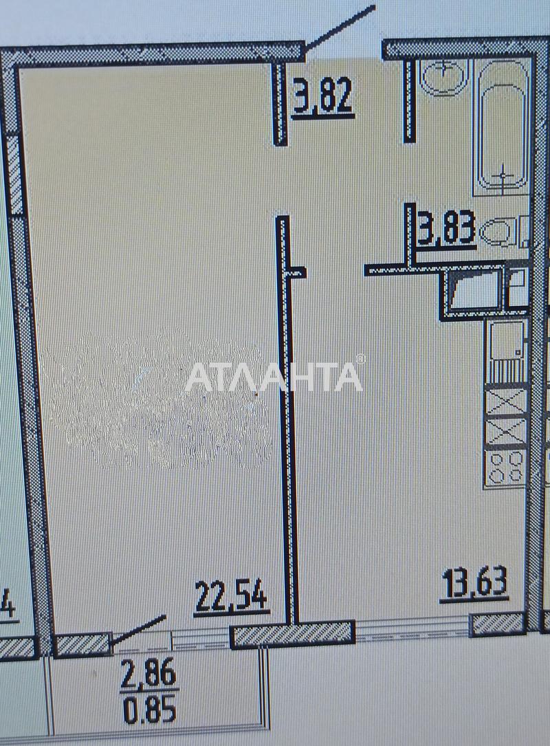1-кімнатна квартира за адресою вул. Перлинна (площа 44,4 м²) - Atlanta.ua - фото 2