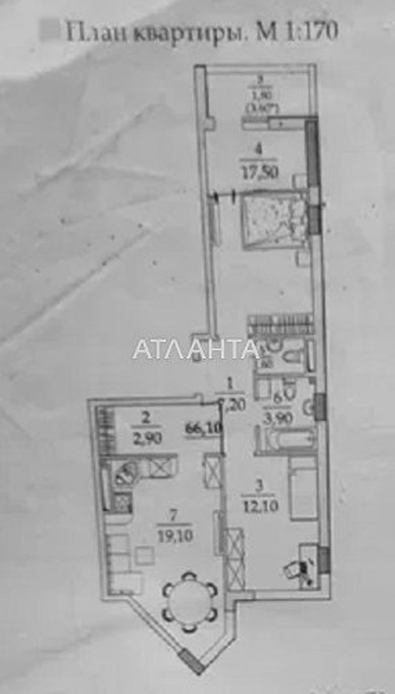 2-комнатная квартира по адресу ул. Вильямса ак. (площадь 67 м²) - Atlanta.ua - фото 2