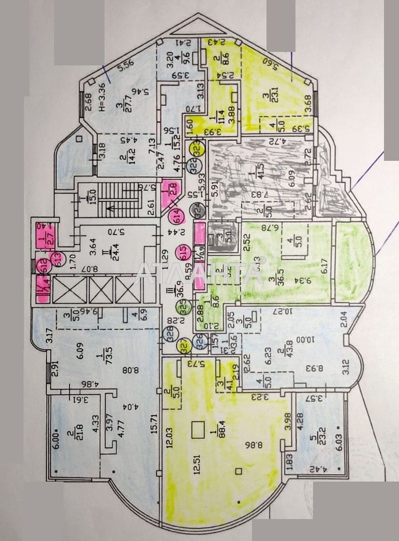 1-room apartment apartment by the address st. Fontanskaya dor Perekopskoy Divizii (area 63,3 m²) - Atlanta.ua - photo 3