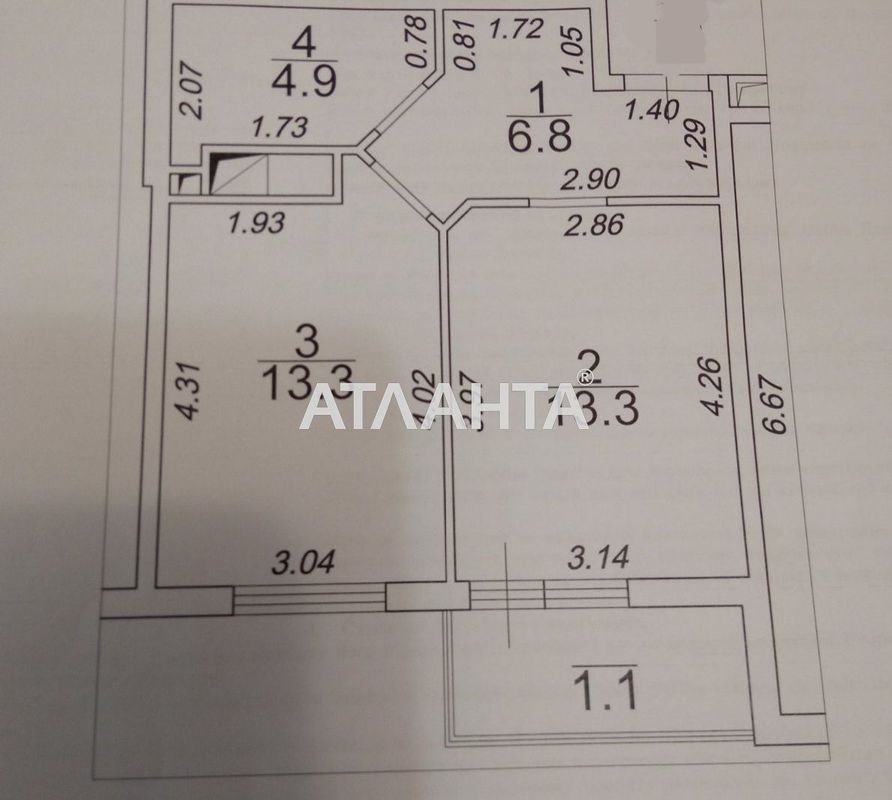 1-room apartment apartment by the address st. Sakharova (area 39 m²) - Atlanta.ua - photo 7