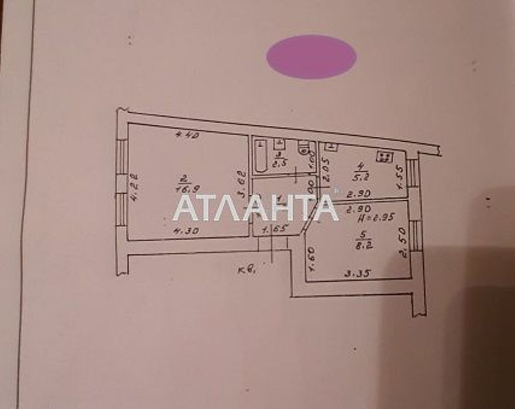 2-кімнатна квартира за адресою вул. Болгарська (площа 44 м²) - Atlanta.ua - фото 9