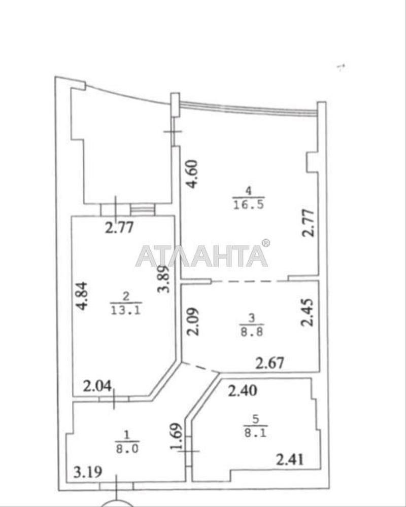 2-комнатная квартира по адресу Ванный пер. (площадь 62 м²) - Atlanta.ua - фото 5