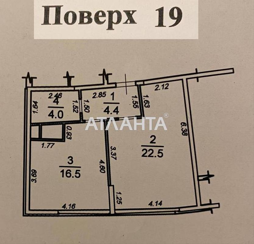 1-room apartment apartment by the address st. Kamanina (area 47,5 m²) - Atlanta.ua - photo 12