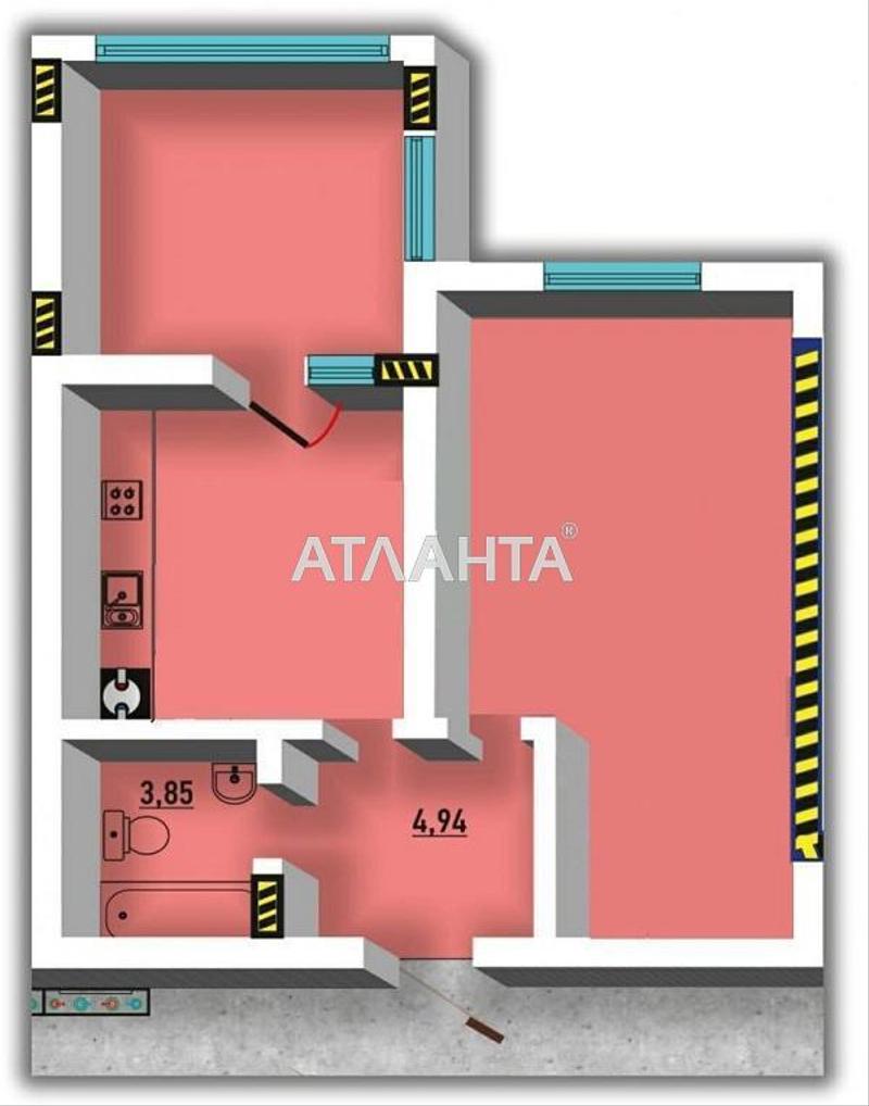 1-кімнатна квартира за адресою вул. Райдужний м-н (площа 48 м²) - Atlanta.ua - фото 3