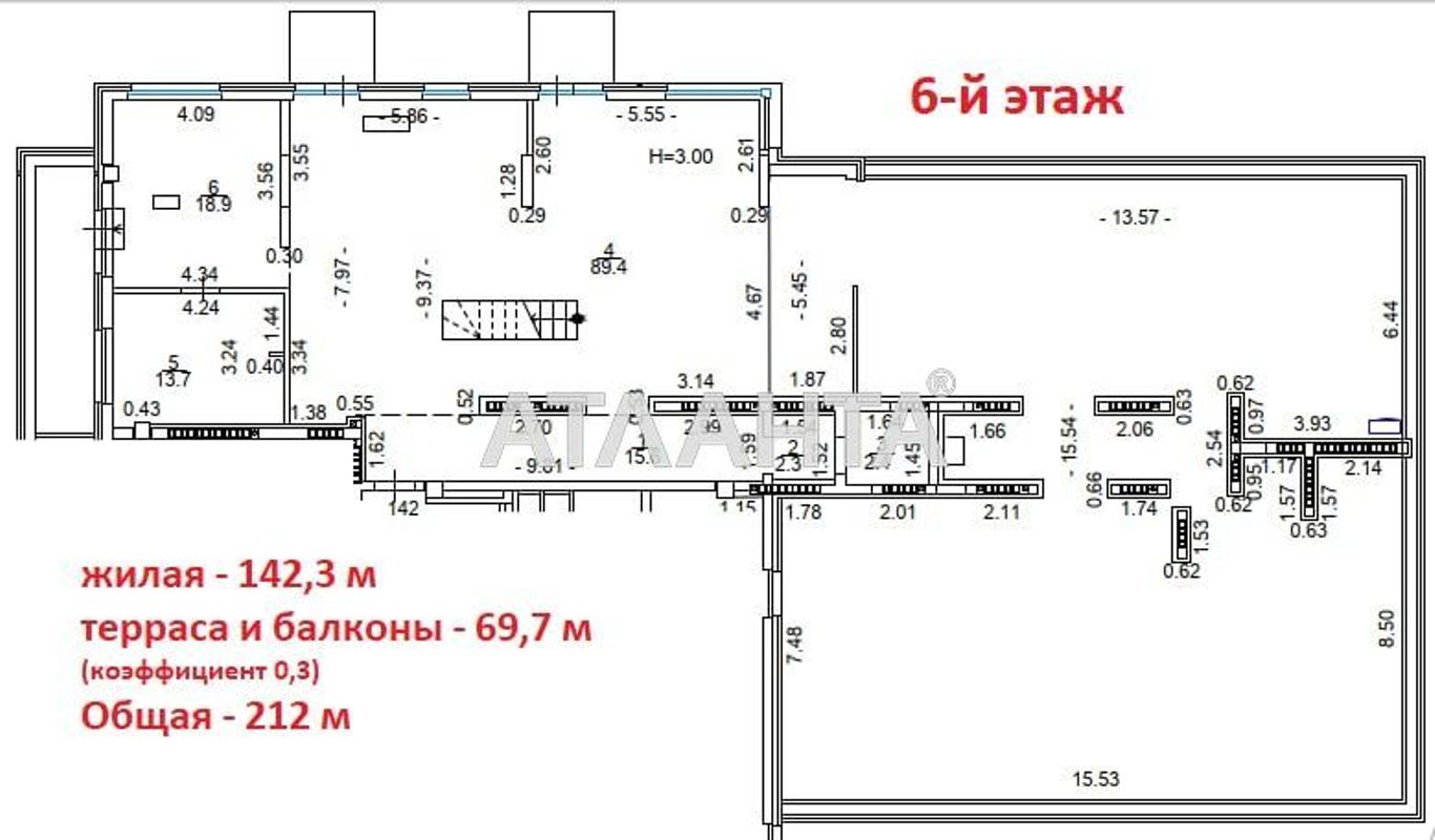 Многокомнатная квартира по адресу ул. Авдеева-черноморского (площадь 338,2 м²) - Atlanta.ua - фото 3