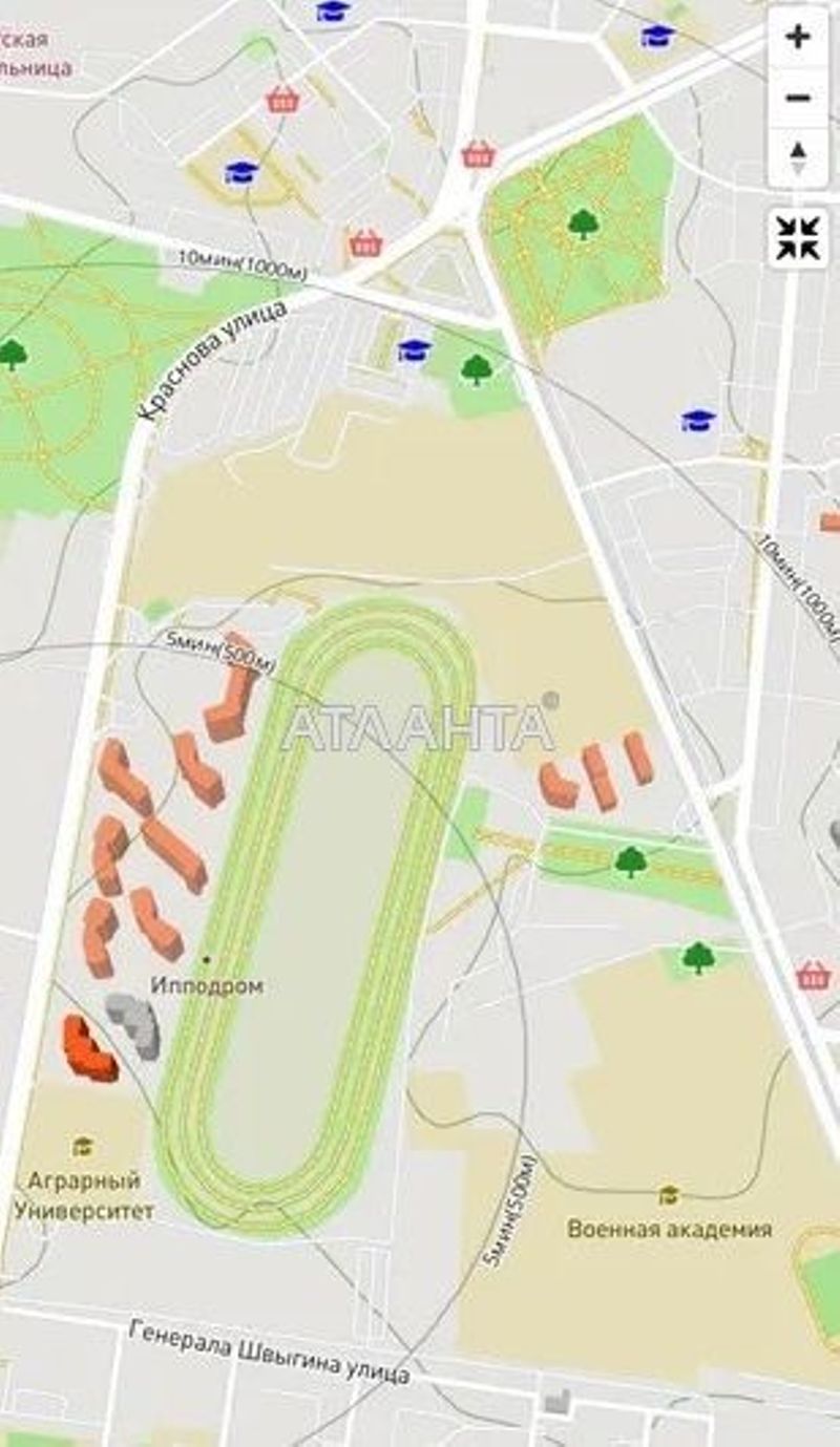 1-room apartment apartment by the address st. Krasnova (area 44 m²) - Atlanta.ua - photo 3