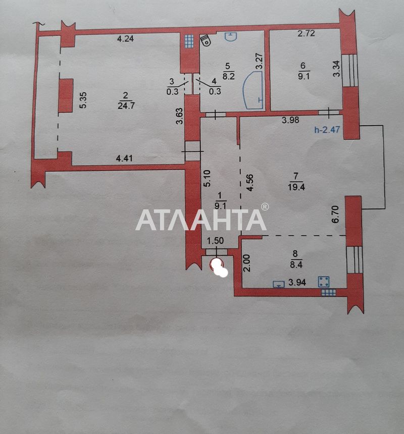 2-rooms apartment apartment by the address st. 1 maya (area 86,8 m²) - Atlanta.ua - photo 9