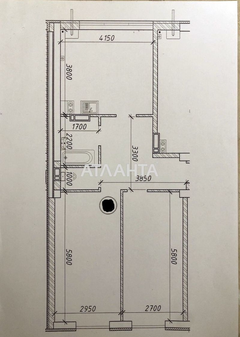 2-комнатная квартира по адресу ул. Инглези (площадь 63,6 м²) - Atlanta.ua - фото 2