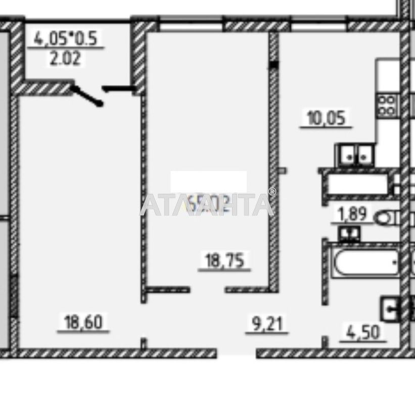 2-комнатная квартира по адресу ул. Краснова (площадь 65 м²) - Atlanta.ua