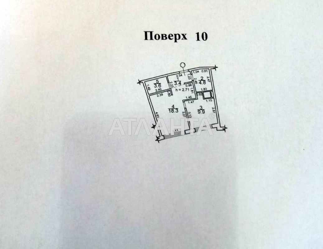1-комнатная квартира по адресу ул. Каманина (площадь 40 м²) - Atlanta.ua - фото 5