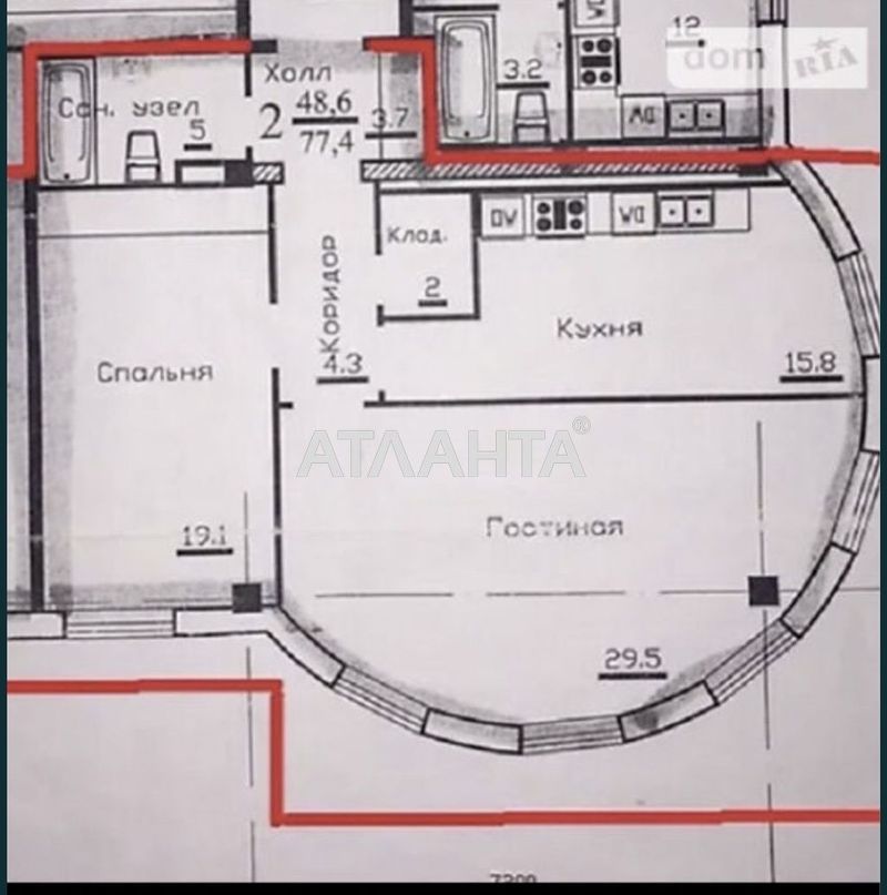 3-кімнатна квартира за адресою вул. Катерининська (площа 110 м²) - Atlanta.ua - фото 3