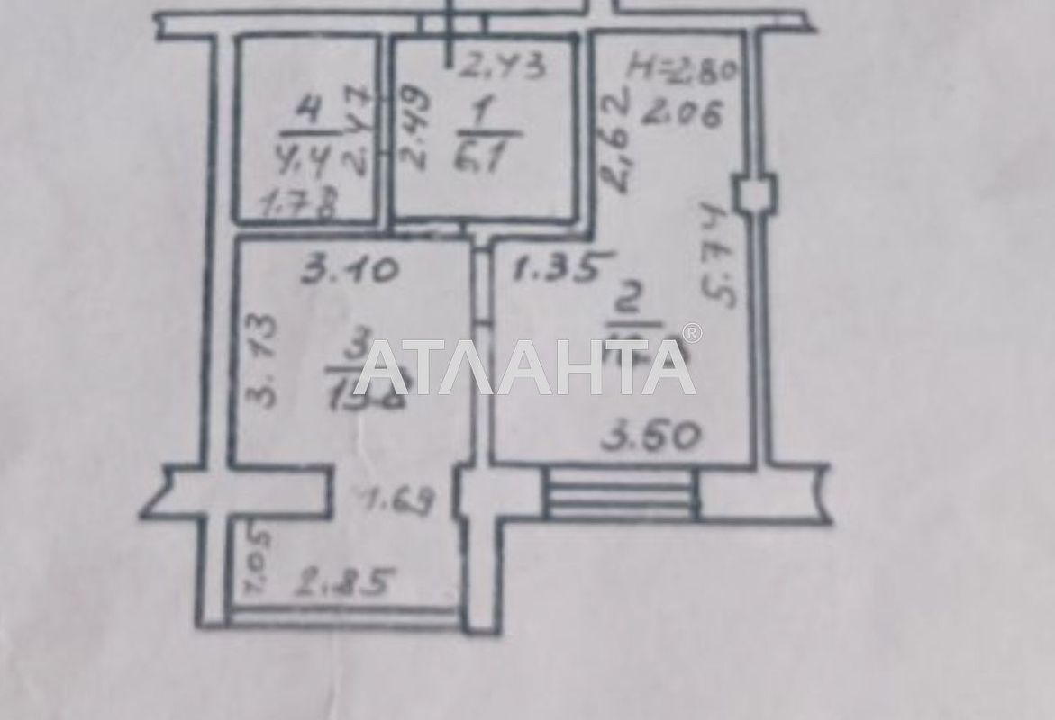 1-комнатная квартира по адресу ул. Таирова (площадь 40,6 м²) - Atlanta.ua - фото 11