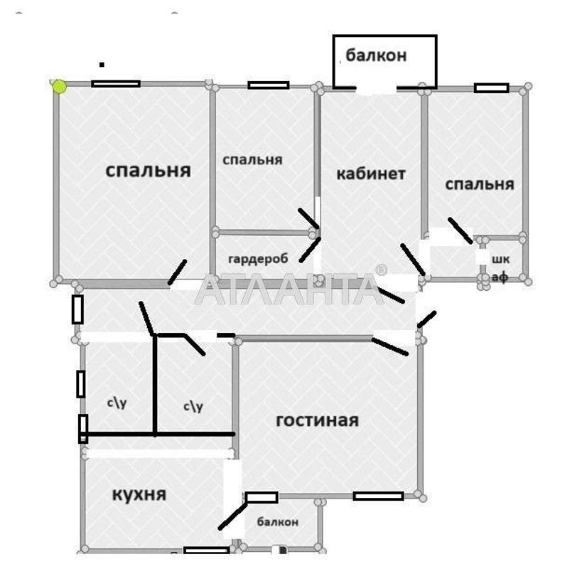 Многокомнатная квартира по адресу ул. Серова (площадь 120 м²) - Atlanta.ua - фото 6