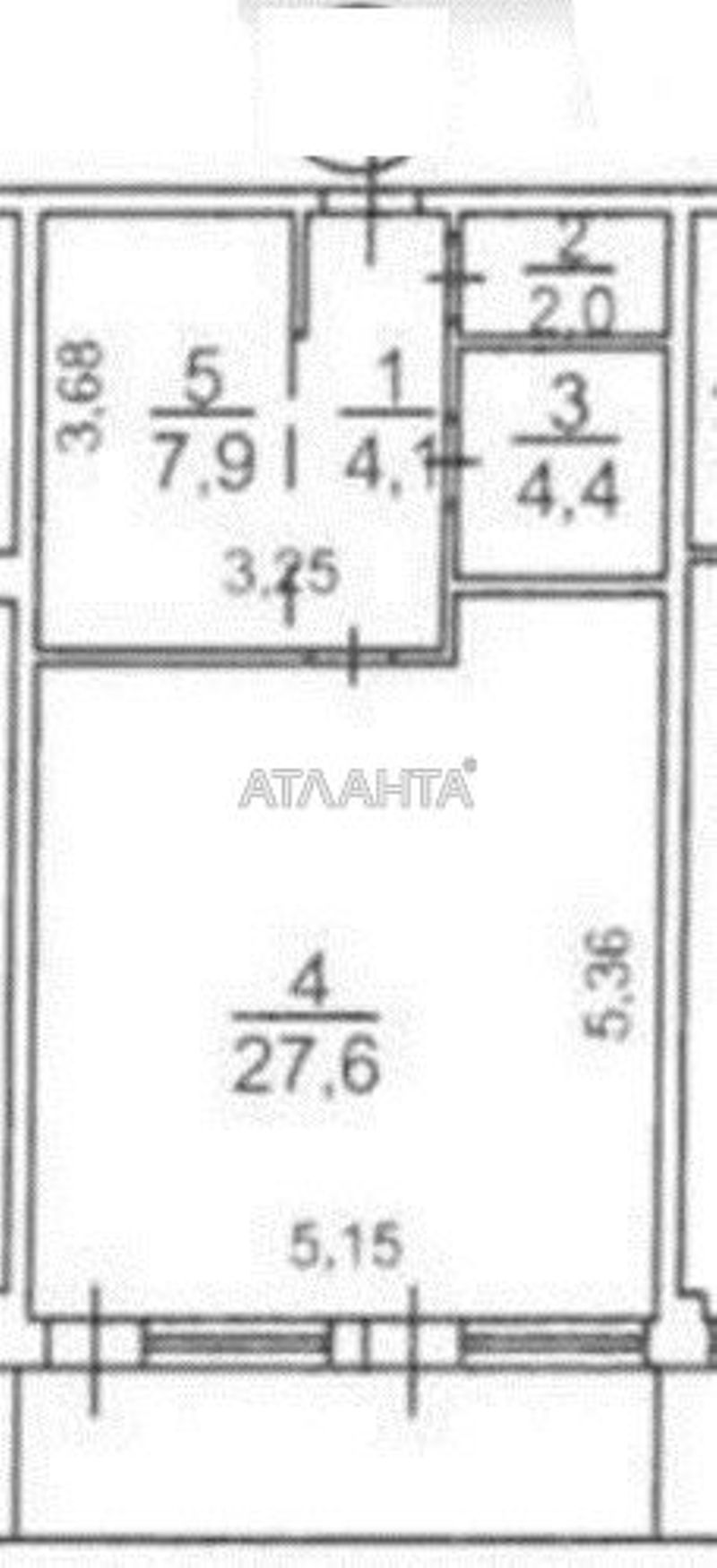 1-кімнатна квартира за адресою вул. Гагарінське плато (площа 48,9 м²) - Atlanta.ua - фото 10