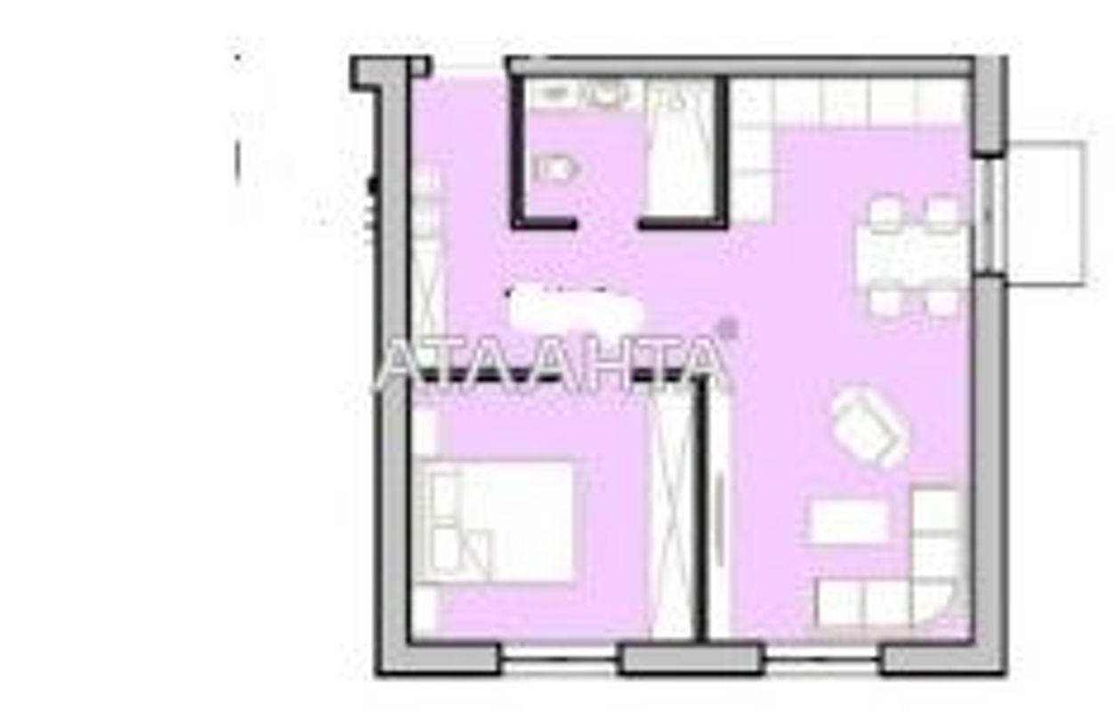 1-кімнатна квартира за адресою вул. Марсельська (площа 52,8 м²) - Atlanta.ua - фото 6