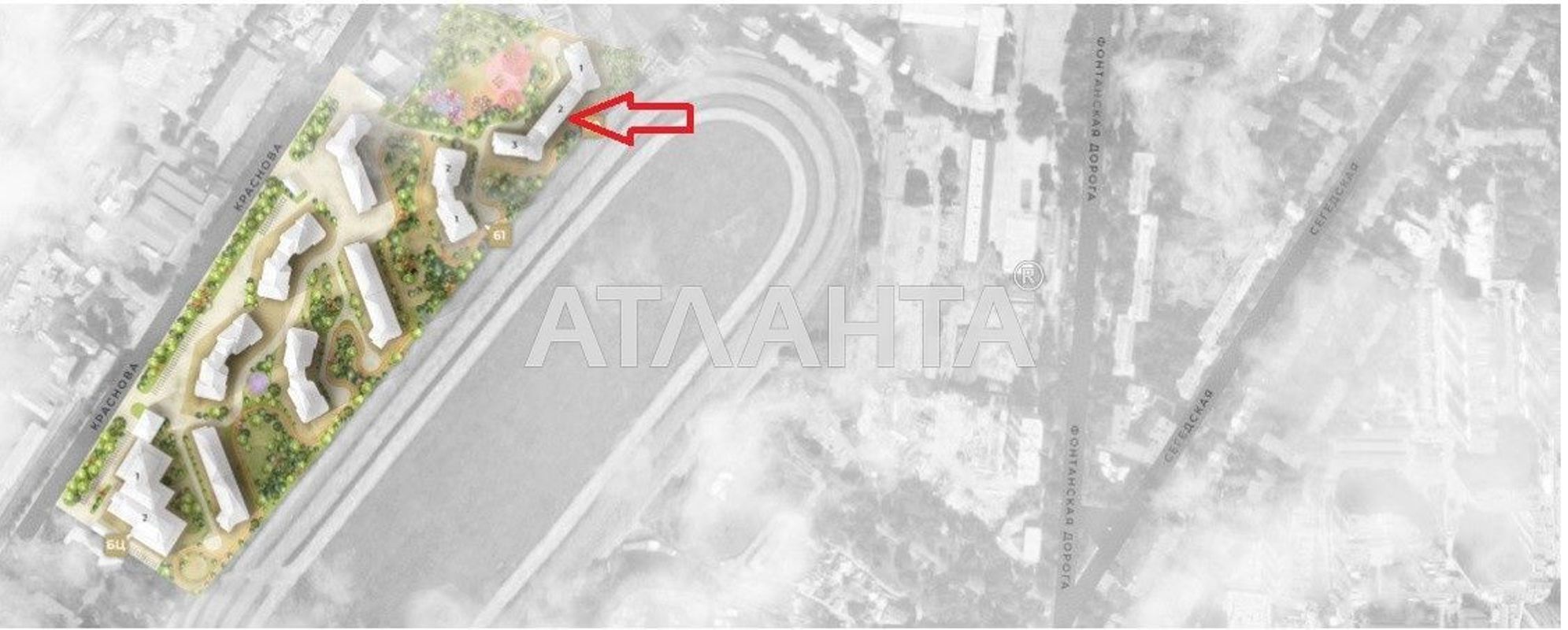 1-комнатная квартира по адресу ул. Краснова (площадь 42,4 м²) - Atlanta.ua - фото 4