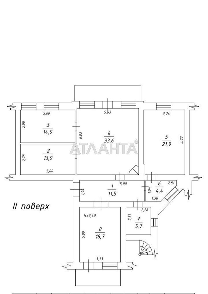 Многокомнатная квартира по адресу Красный пер. (площадь 128 м²) - Atlanta.ua - фото 3