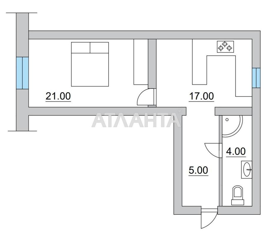 1-кімнатна квартира за адресою Чайковського пров. (площа 54 м²) - Atlanta.ua - фото 11
