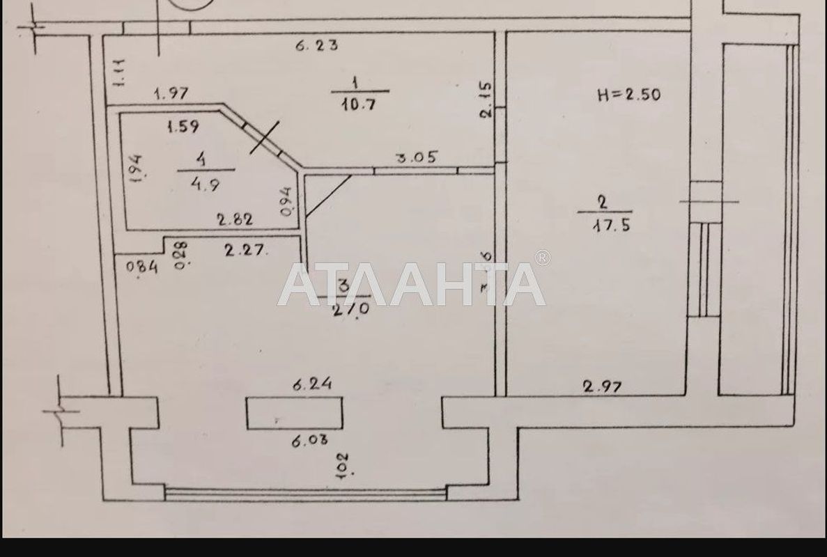 2-кімнатна квартира за адресою вул. Сахарова (площа 60 м²) - Atlanta.ua - фото 7