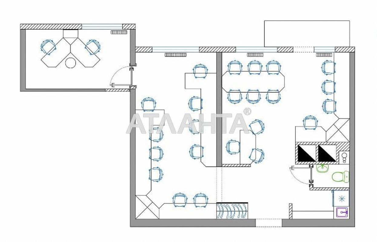 Commercial real estate at st. Lyustdorfskaya dor Chernomorskaya dor (area 59 m²) - Atlanta.ua - photo 9