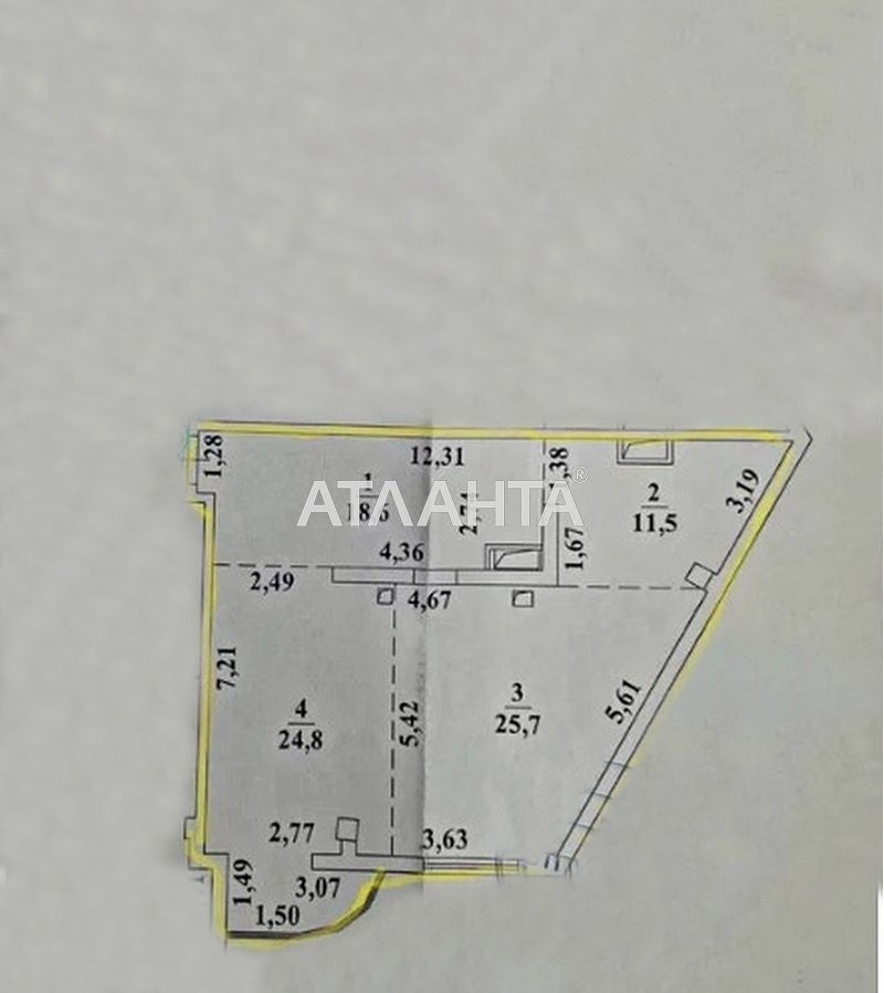 2-кімнатна квартира за адресою Фонтанська дор. (площа 80,6 м²) - Atlanta.ua - фото 3