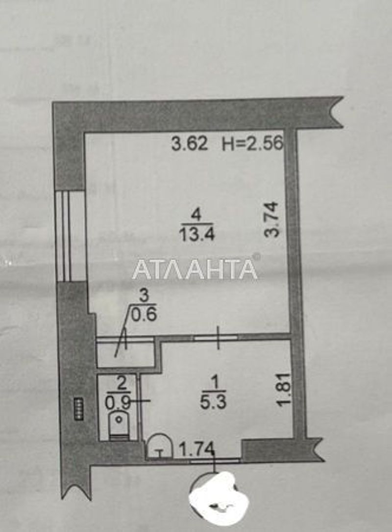 1-room apartment apartment by the address st. 1 maya (area 20,2 m²) - Atlanta.ua - photo 2