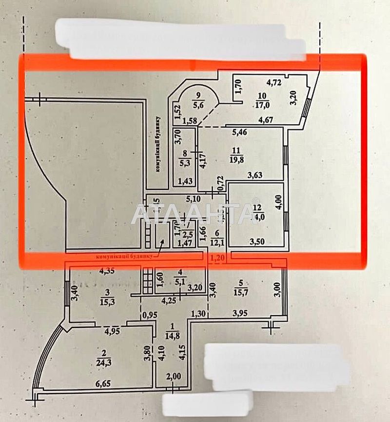 4+-rooms apartment apartment by the address st. Armeyskaya Leninskogo batalona (area 167,7 m²) - Atlanta.ua - photo 21