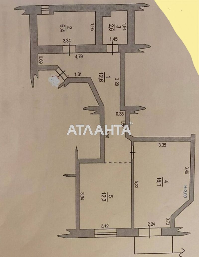 1-комнатная квартира по адресу ул. Александрийская (площадь 51 м²) - Atlanta.ua - фото 9